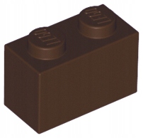 

Lego 3004 klocek brick 1x2 c. brązowy 2 szt Db N