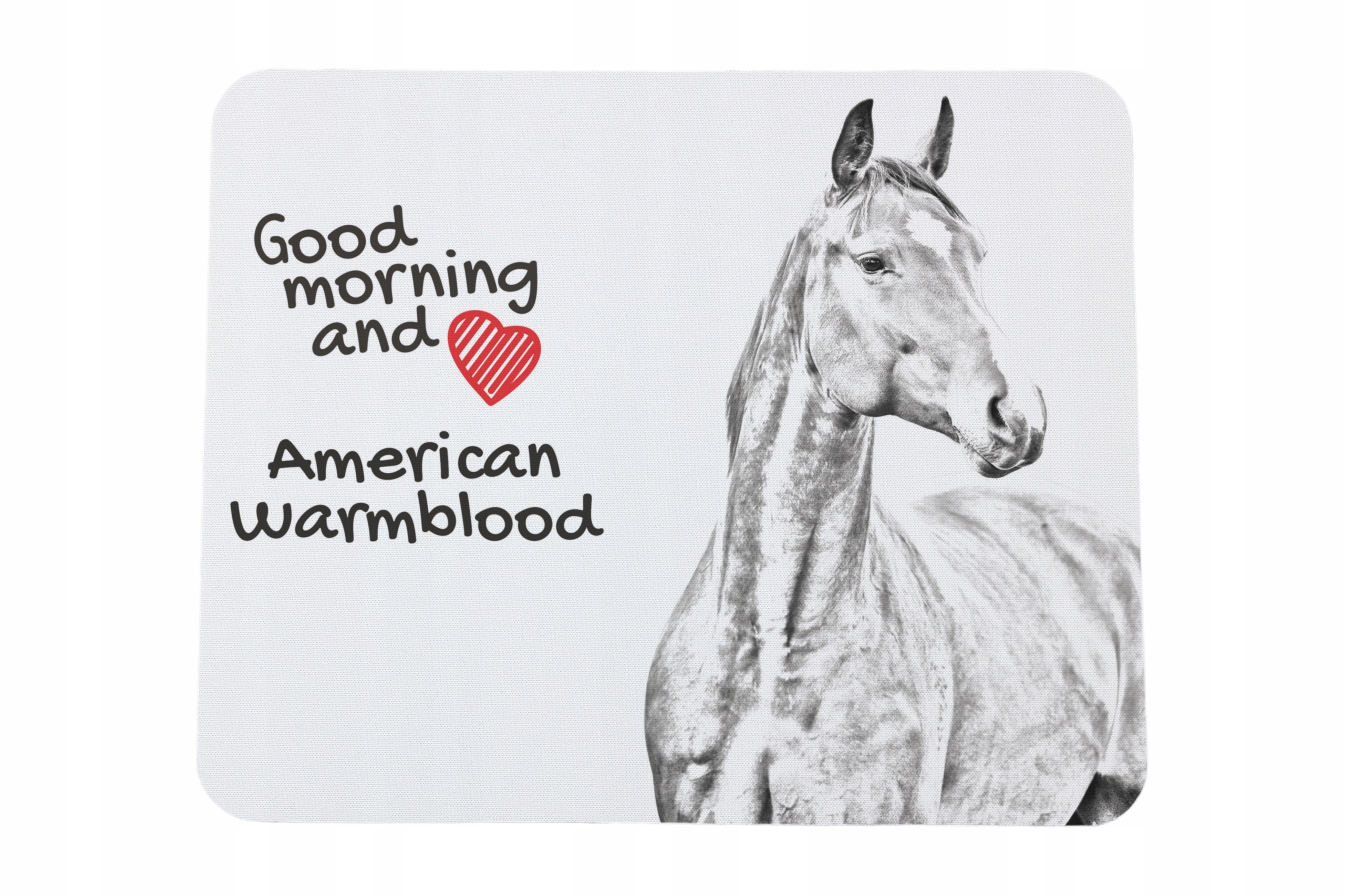 Warmblood amerykański podkładka pod myszkę z nadrukiem, personalizowana p