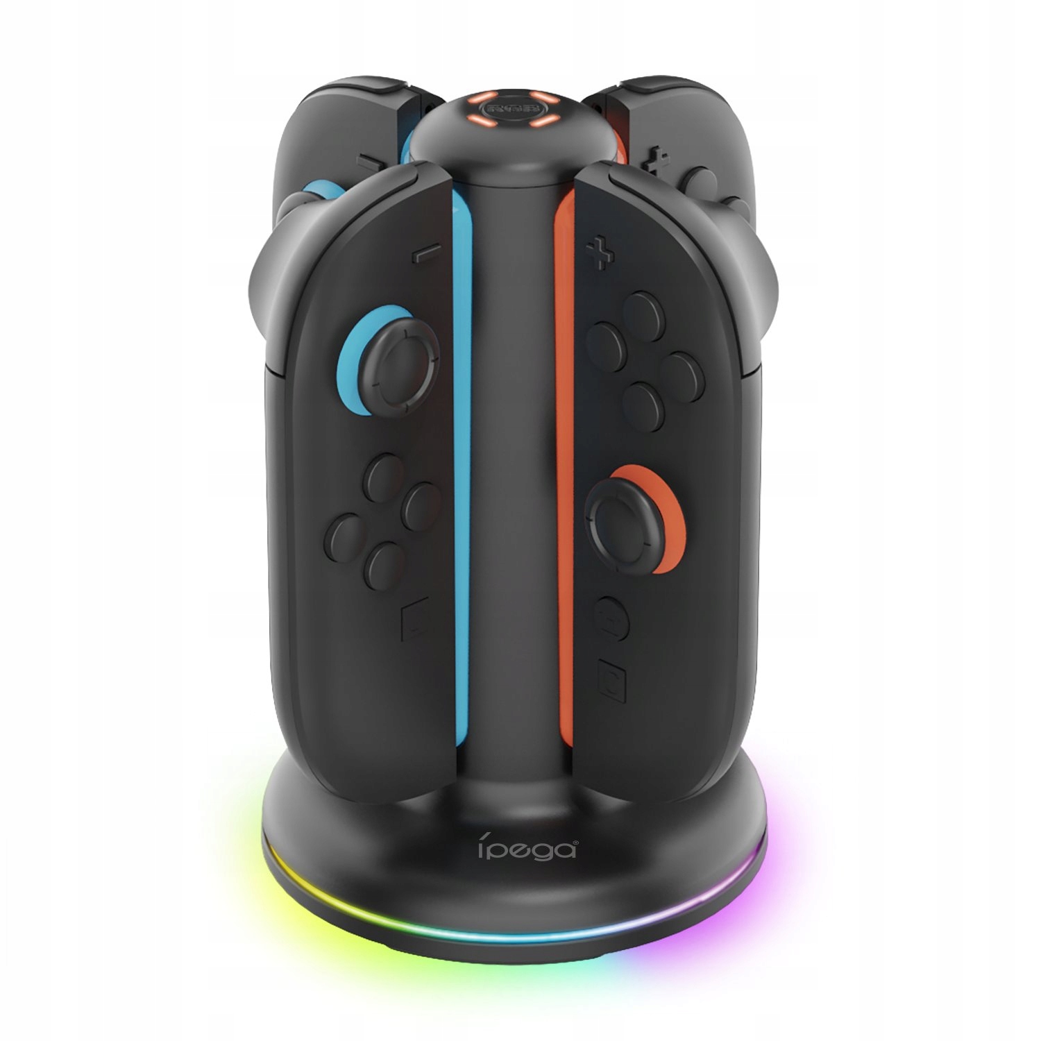 Stacja ładująca iPega do 4 Joy-Con2 Nintendo Switch 2 oświetlenie RGB