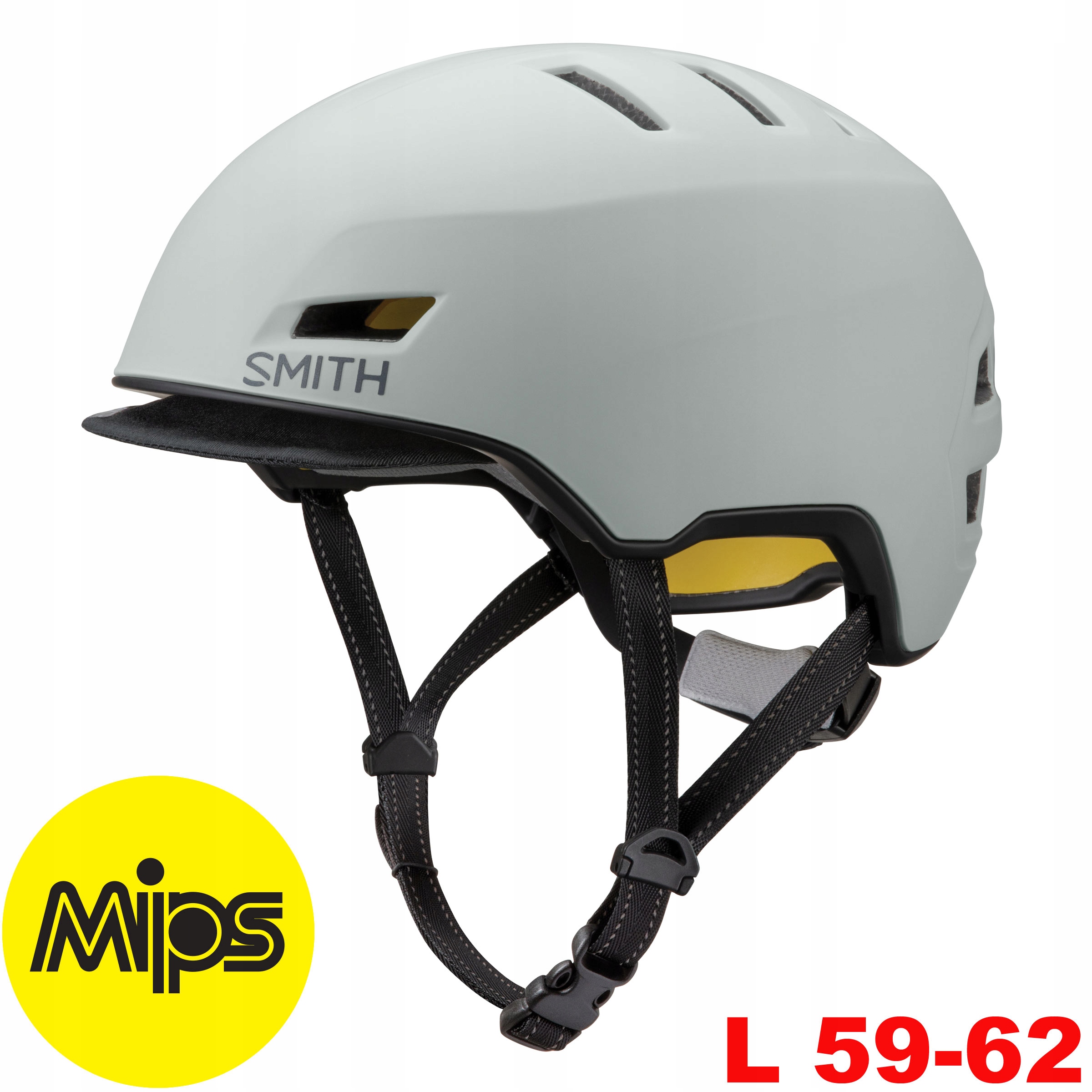 Smith Kask na rower rolki skate Express Mips szary L 59-62