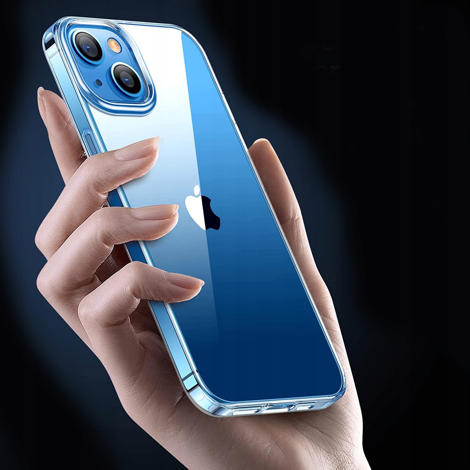 ETUI do IPHONE 13 / IPHONE 14 CIENKIE PRZEZROCZYSTE CASE SLIM PLECKI+SZKŁO Dedykowany model iPhone 13