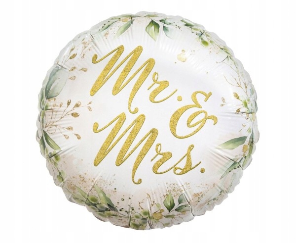 

Balon Foliowy Mr & Mrs Złoty Eukaliptus Na Hel