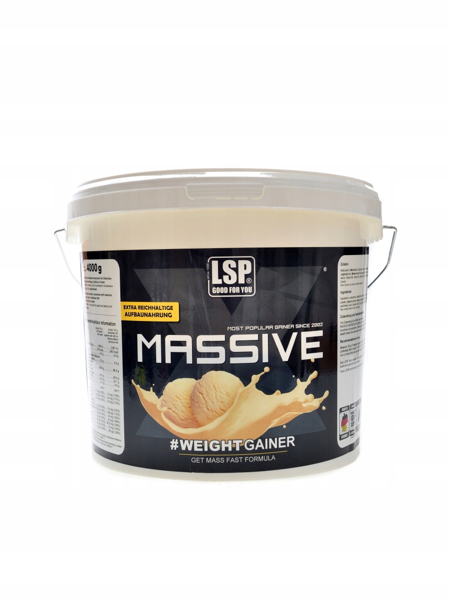 Massive X weight gainer 4000 g vanilka