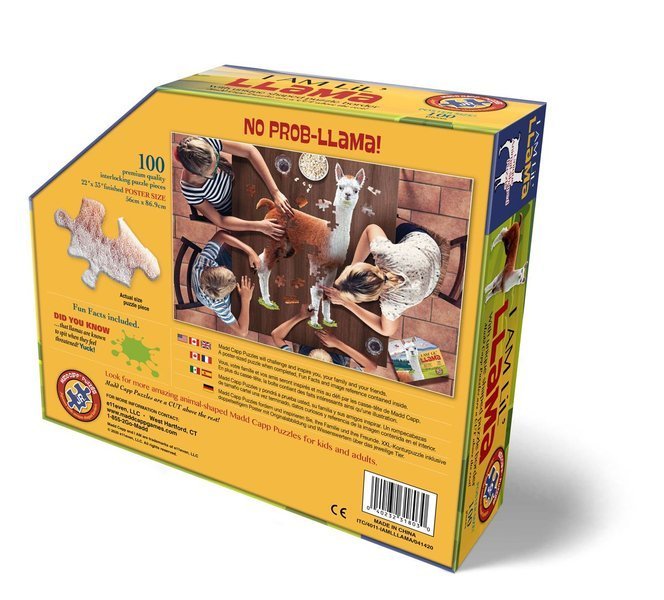 MADD CAPP PUZZLE KONTUROWE LAMA, 100 el. Marka Madd Capp