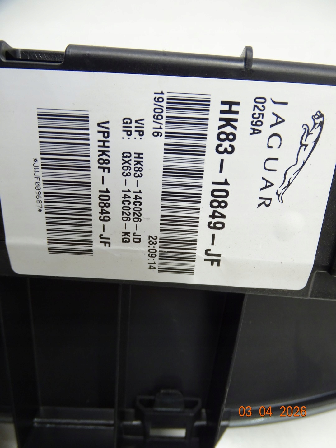 dials dials JAGUAR F-PACE HK83-10849-JF UK