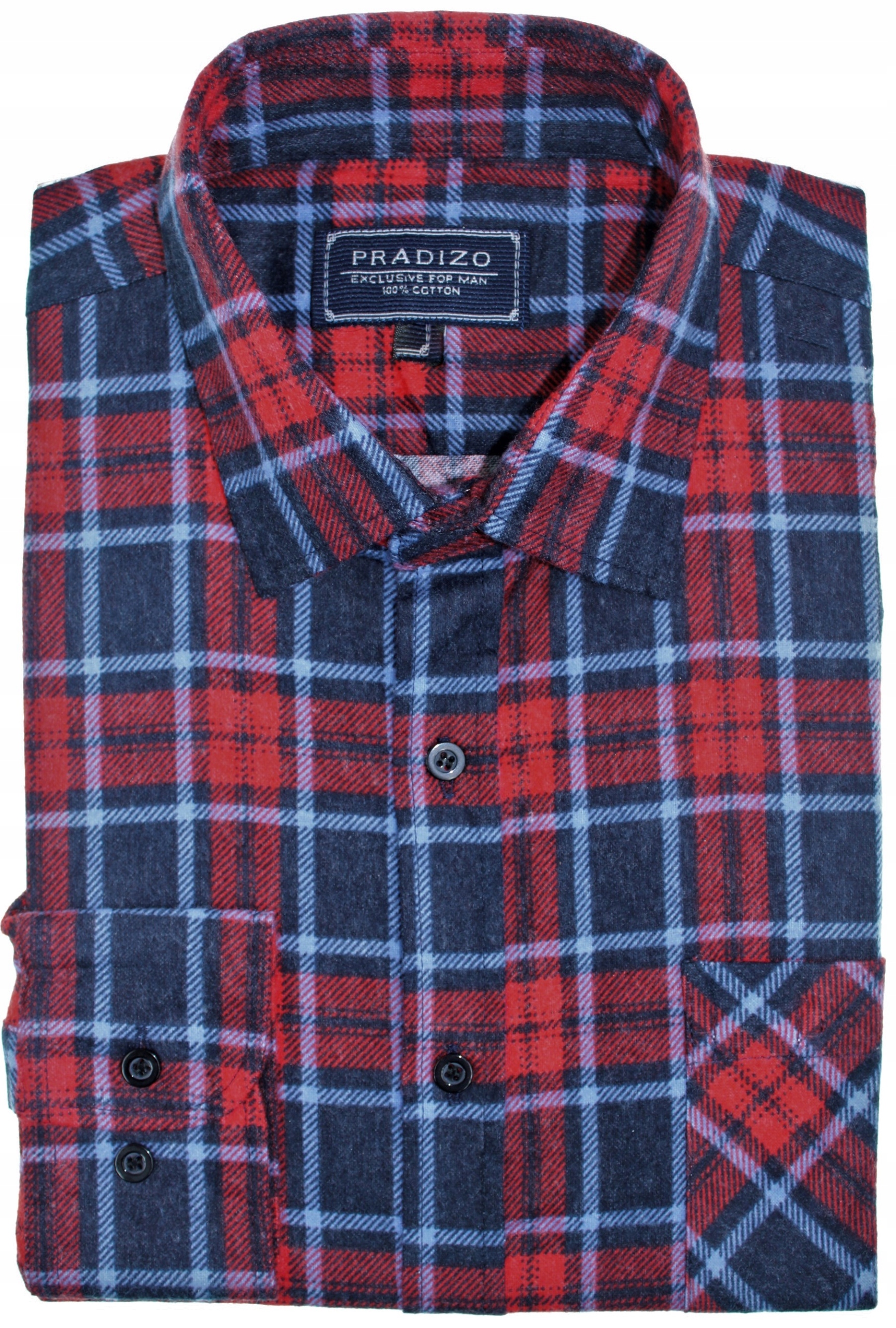 

Koszula Flanelowa Męska Flanela W Kratę 3XL F18