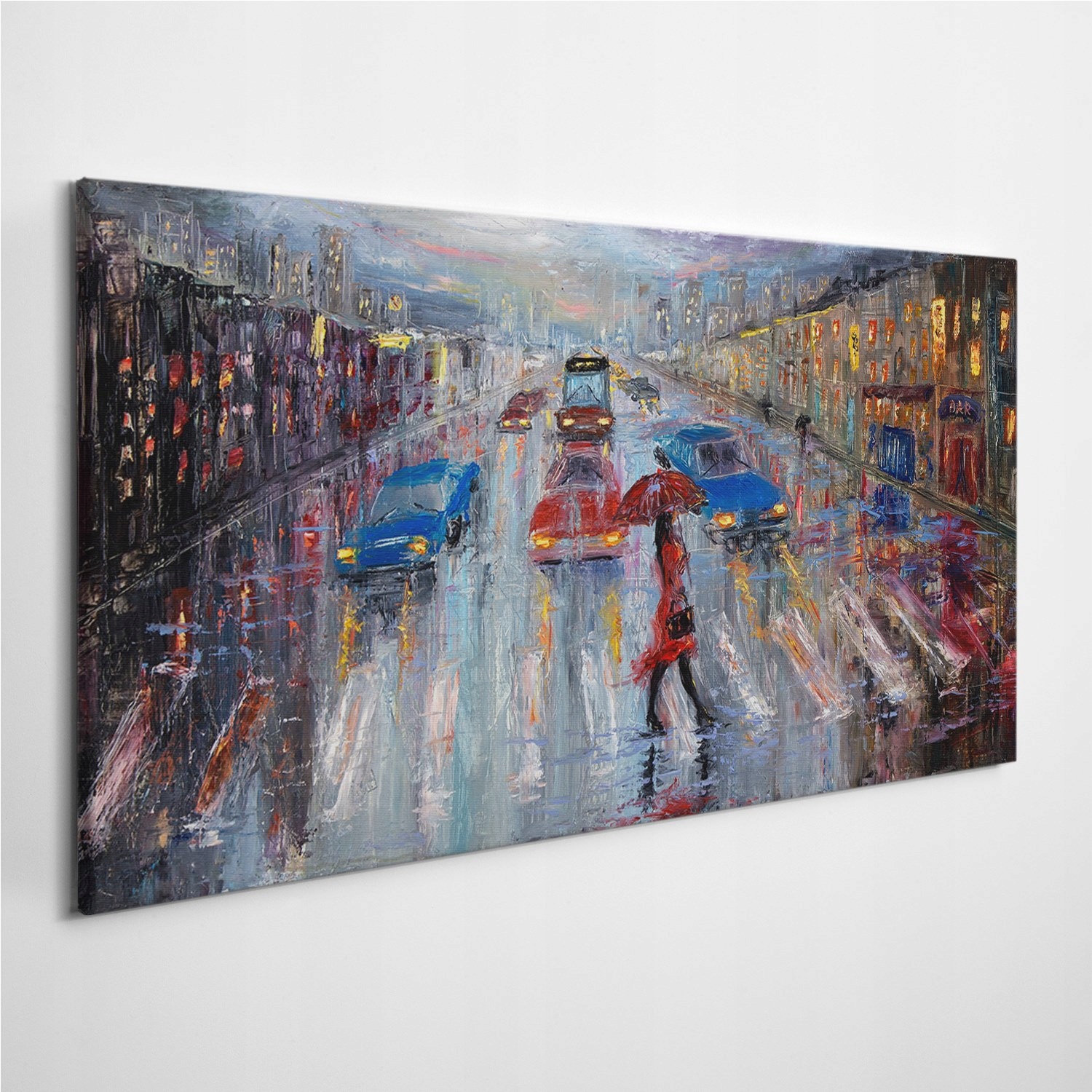 

Foto-obraz na płótnie Miasto Deszcz Parasol 100x50