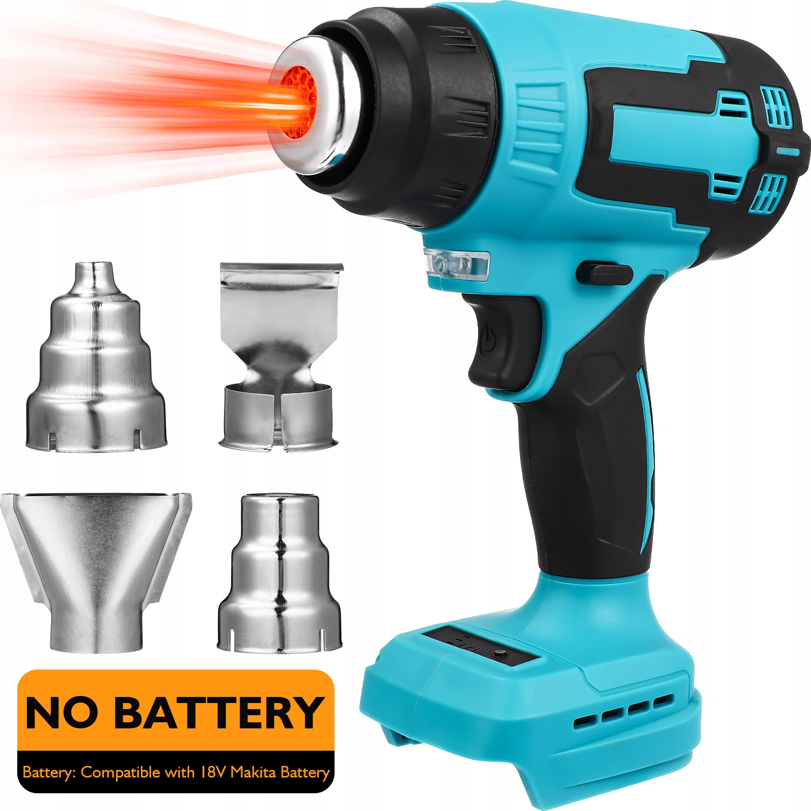 BEZPRZEWODOWY GRZEJNIK Z GORĄCYM POWIETRZEM I OŚWIETLENIEM LED