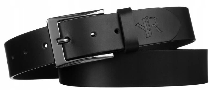 Pas skórzany ROVICKY R-FR-001 czarny skóra naturalna 95 Marka Rovicky