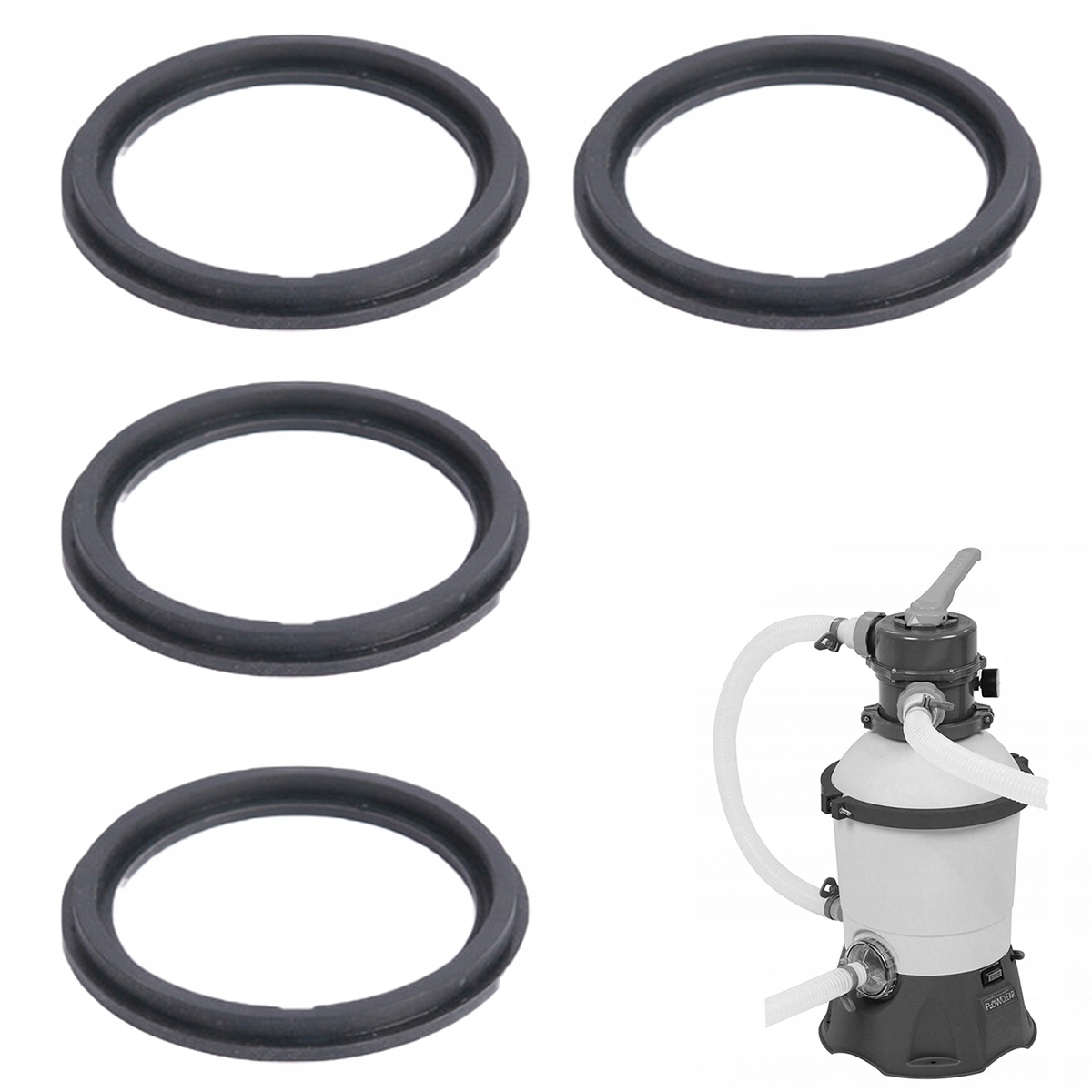 Zestaw 4x Uszczelka rury pompy filtra Bestway P6029