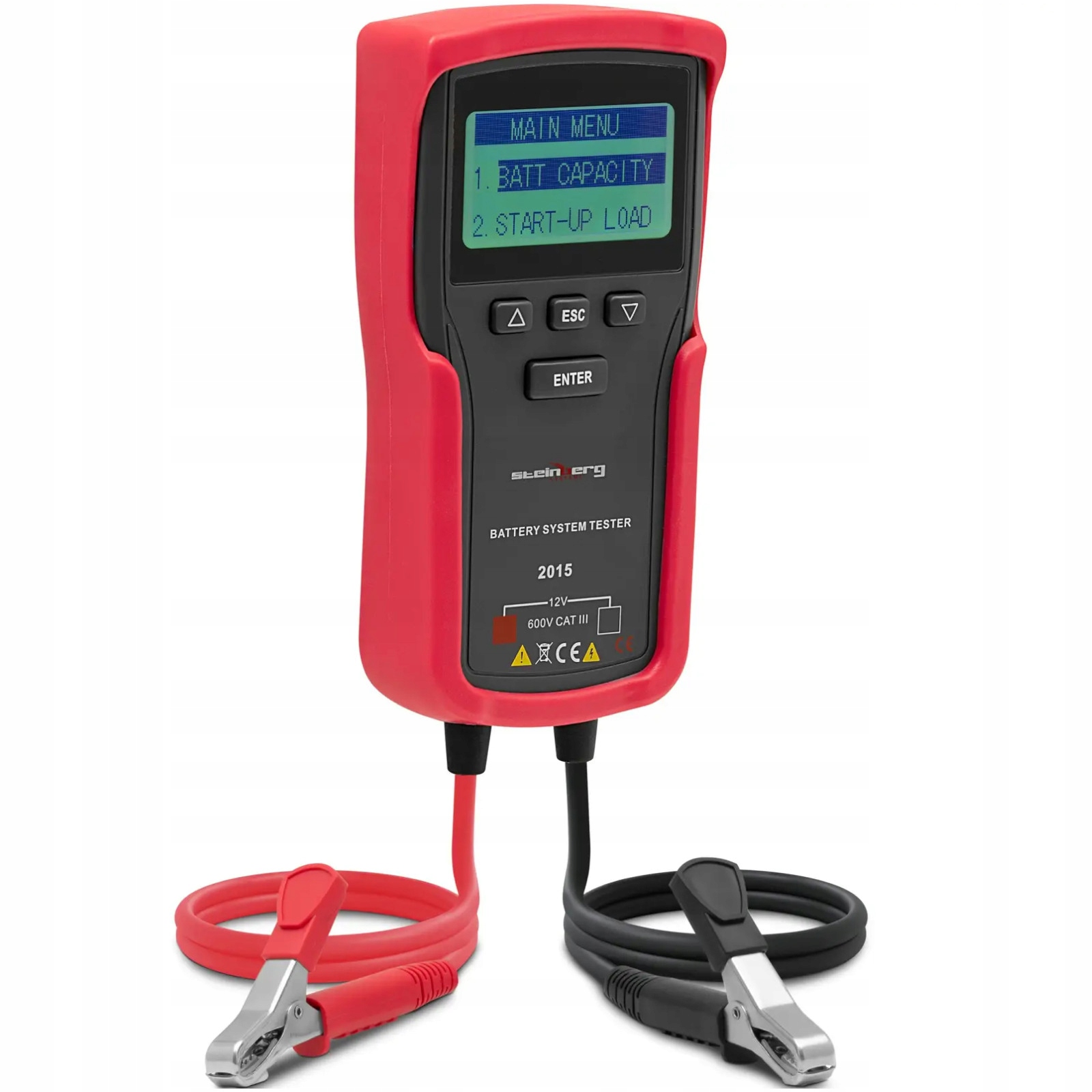 Tester olověných automobilových baterií LCD 9-18V 3-250Ah