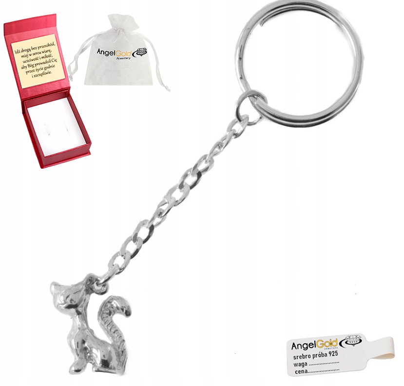 Stříbrný Přívěsek Na Klíče Kočička Kočka Kocour Mruček Stříbro 925