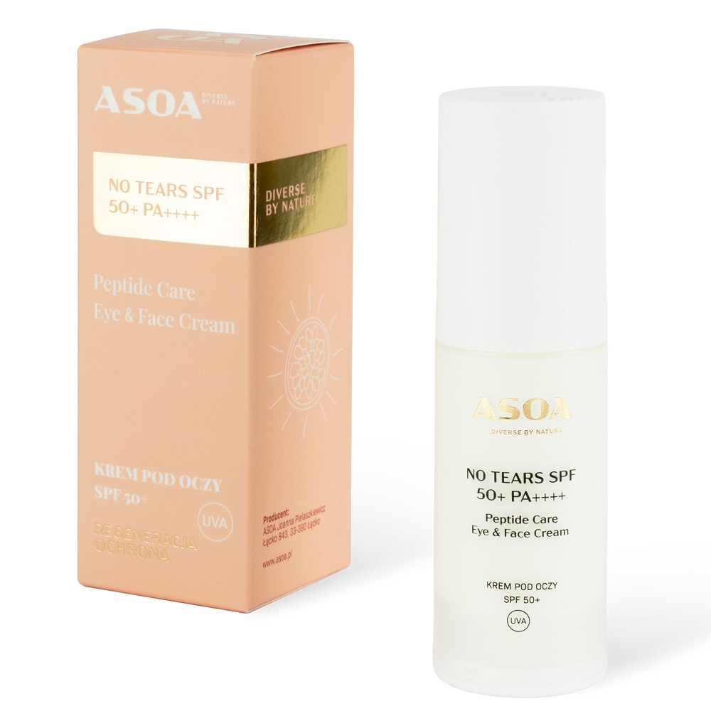 Asoa Peptidový Krém Na Oči Spf 50+ Pa++++ Proti Slzení 30ml
