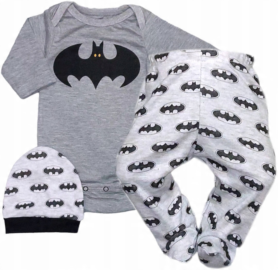 

Wyprawka komplet body półśpiochy czapka 62 Batman