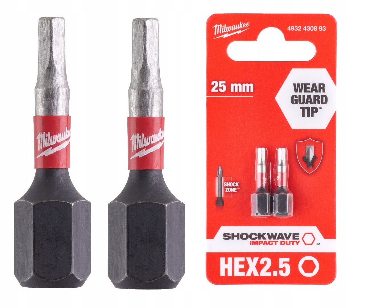 

Milwaukee Bit Udarowy Końcówka Imbus Hex 2,5mm Imp