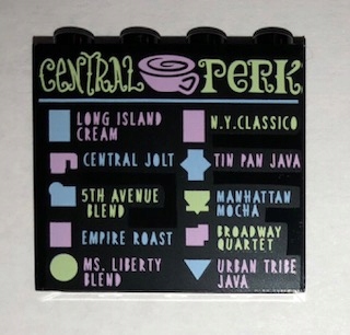 

Lego 60581pb127 Black Panel 1 x 4 x 3 Central Perk