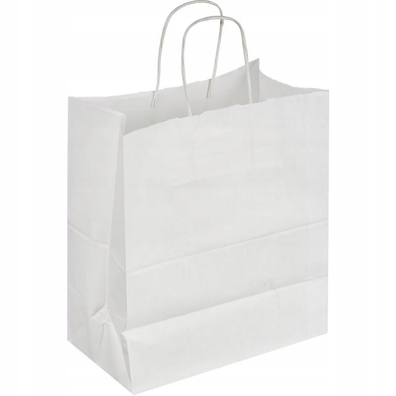 

Torba Papierowa Biała 305x170x425mm 10szt Torebki