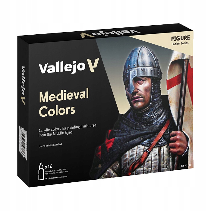 Sada barev 70.142 Medieval Colors, Vallejo, 16 x 18 ml