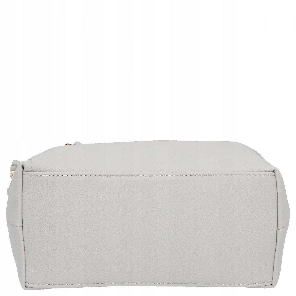 Torebka Listonoszka Damska Skórzana Skóra Ekologiczna Jasnoszara Herisson Kolor szary