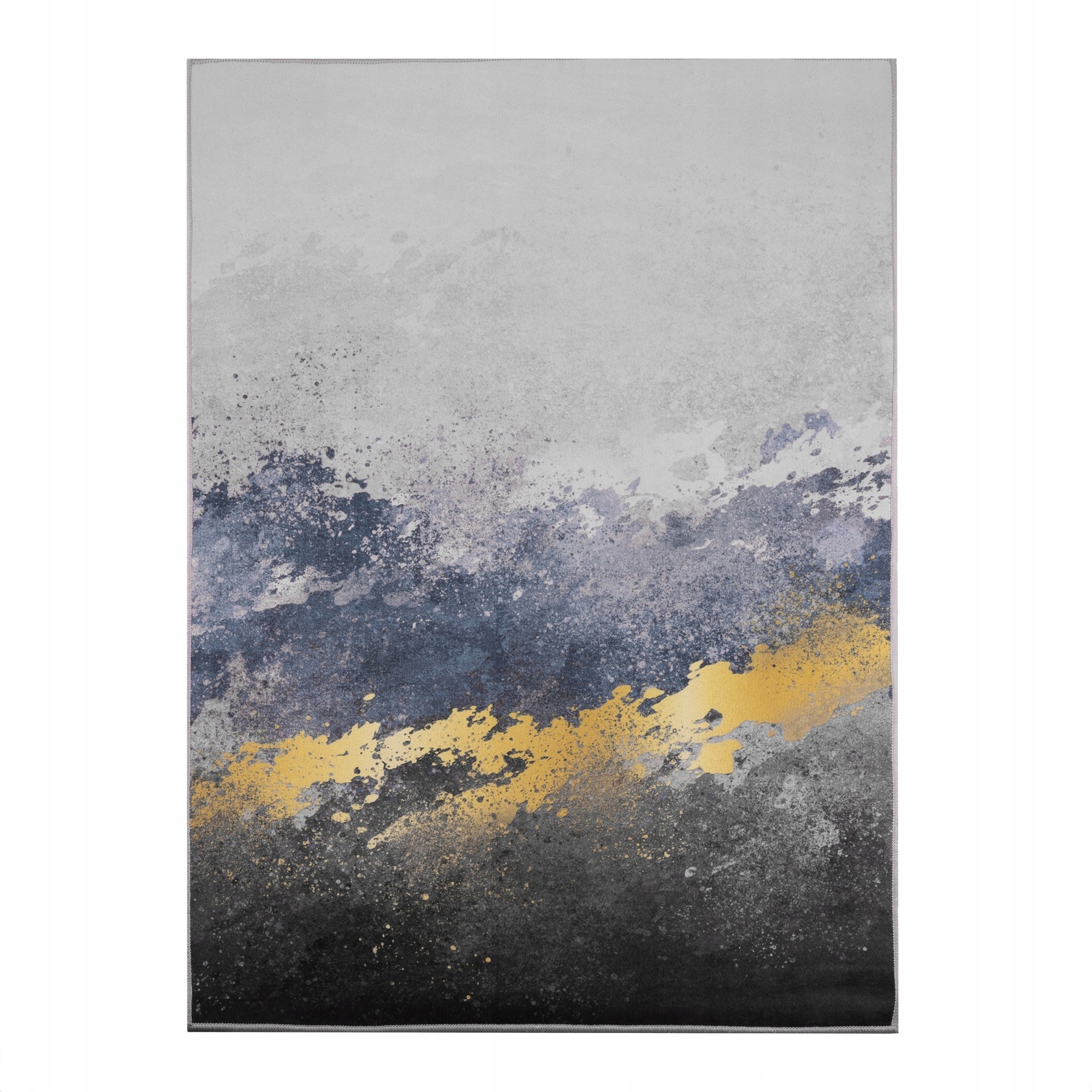 Koberec 120X170 CM Moderní Do Obývacího Pokoje Šedý Modrý Zlatý Loft Módní Bcf