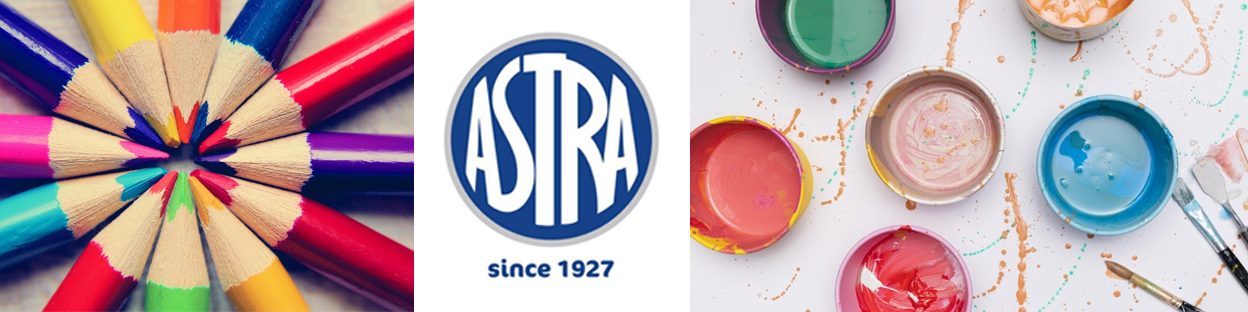 KREDKI OŁÓWKOWE TRÓJKĄTNE 24 SZT ASTRA +TEMPERÓWKA Marka Astra