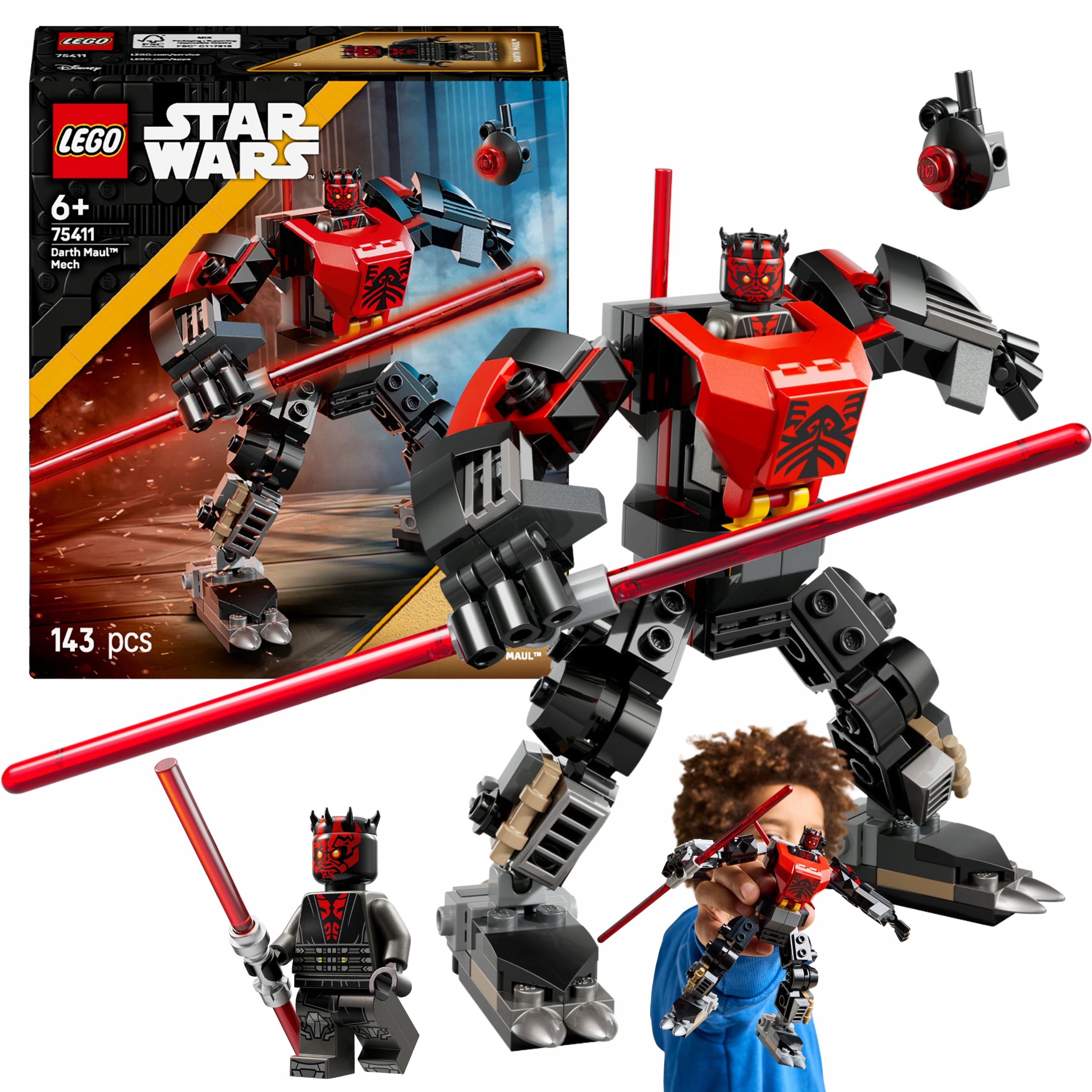 Lego Star Wars Zestaw XL Klocki Figurki Premium Mech Dartha Maula