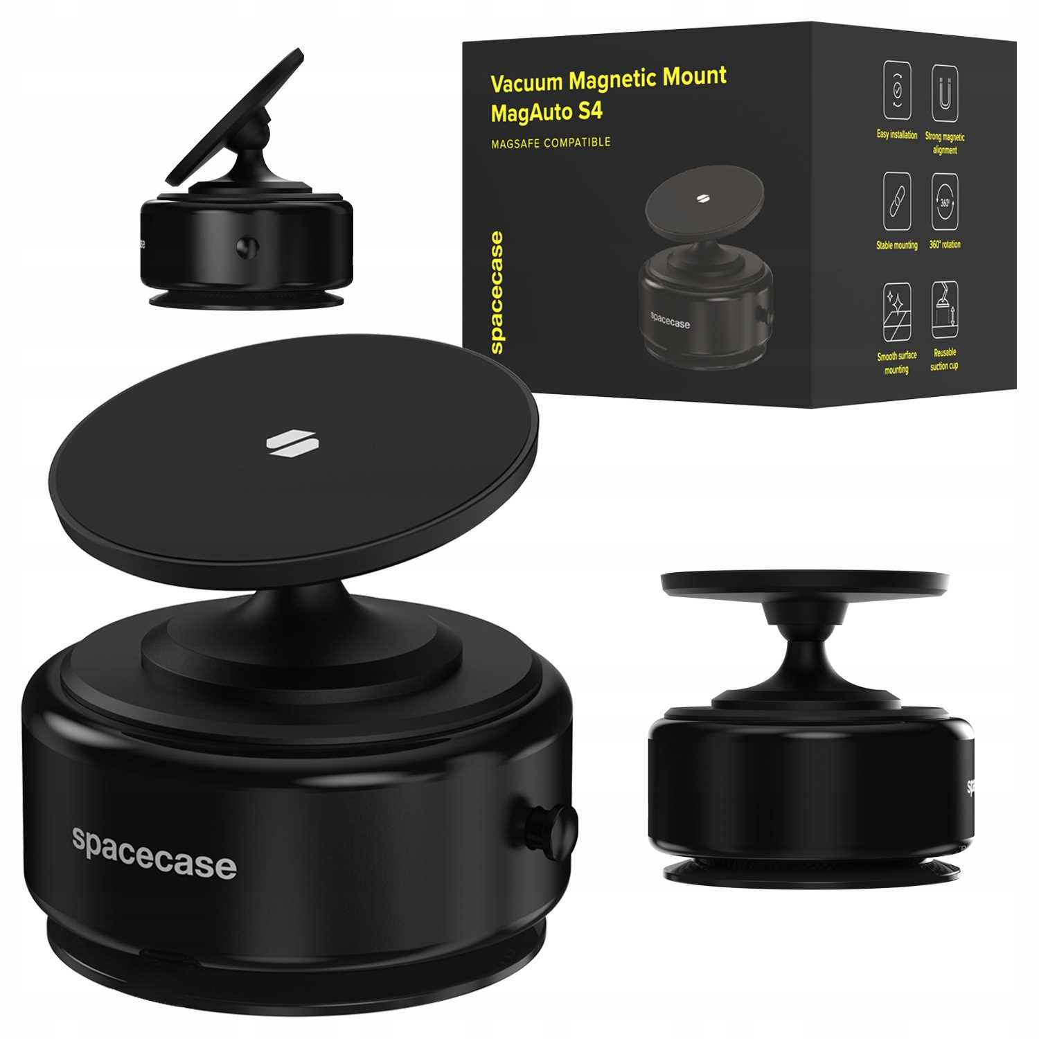 Spacecase Vakuová magnetická montáž MagAuto S4