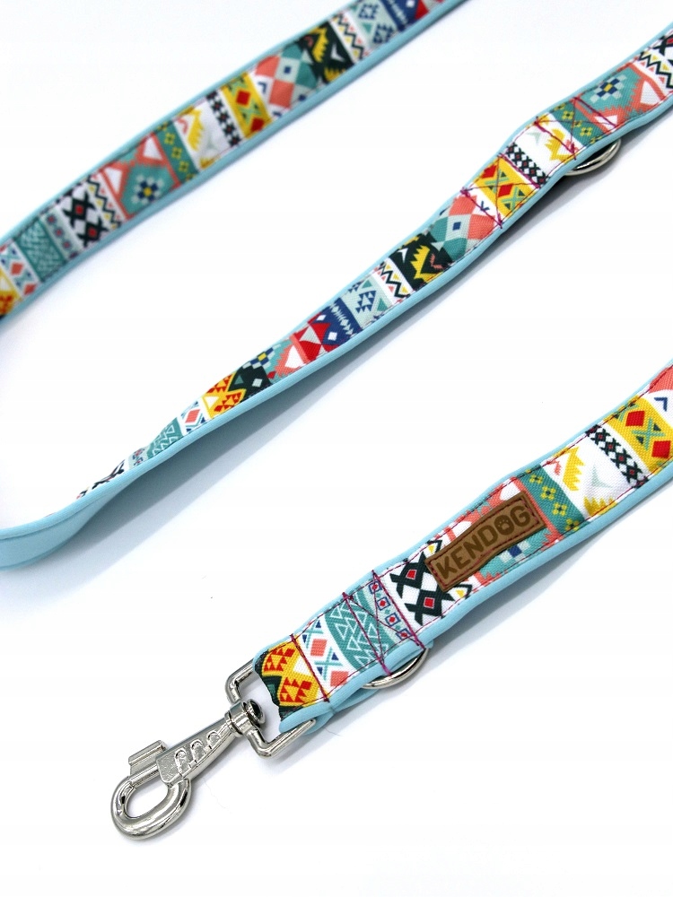 Levně KenDog Vodítko pro psa na procházku, přepínací, Aztéky, 200 cm