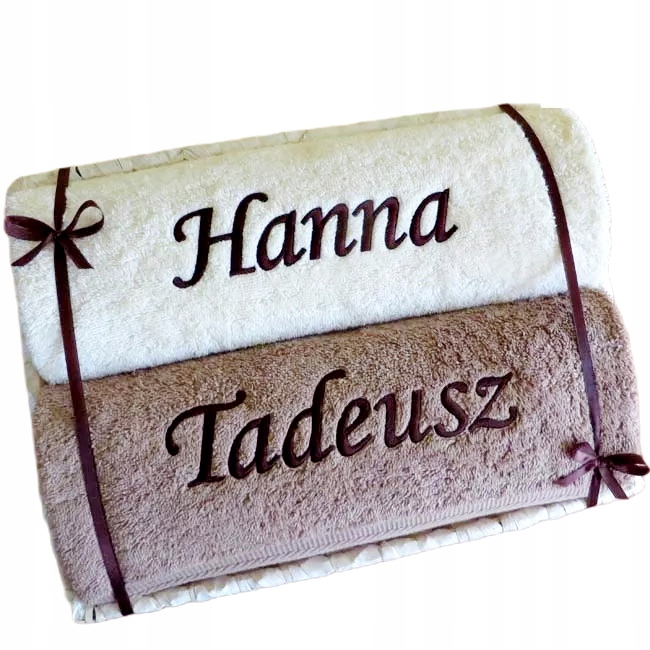 Dárek do Nového Domova na nový byt kolaudační Ručníky s jménem výšivka