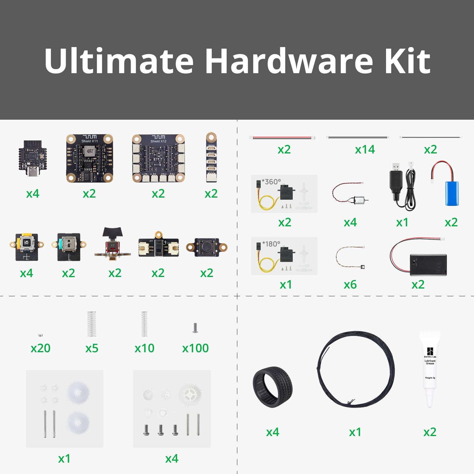 Bambu Lab CyberBrick Ultimate Hardware Kit ZK003 – 2 ovladače 2 Rc