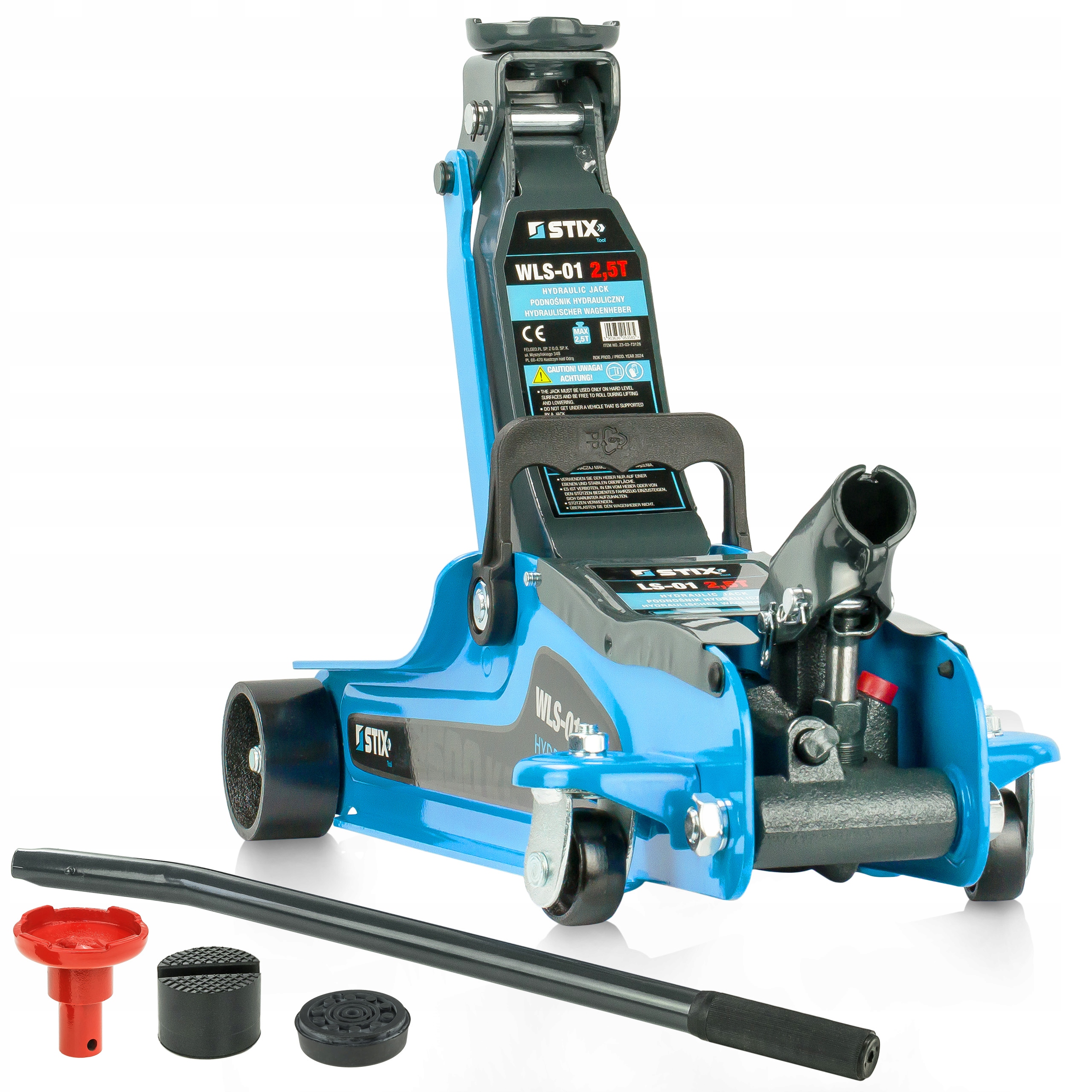 PODNOŚNIK SAMOCHODOWY ŻABA HYDRAULICZNY LEWAREK NISKOPROFILOWY 2500KG STIX Marka Stix