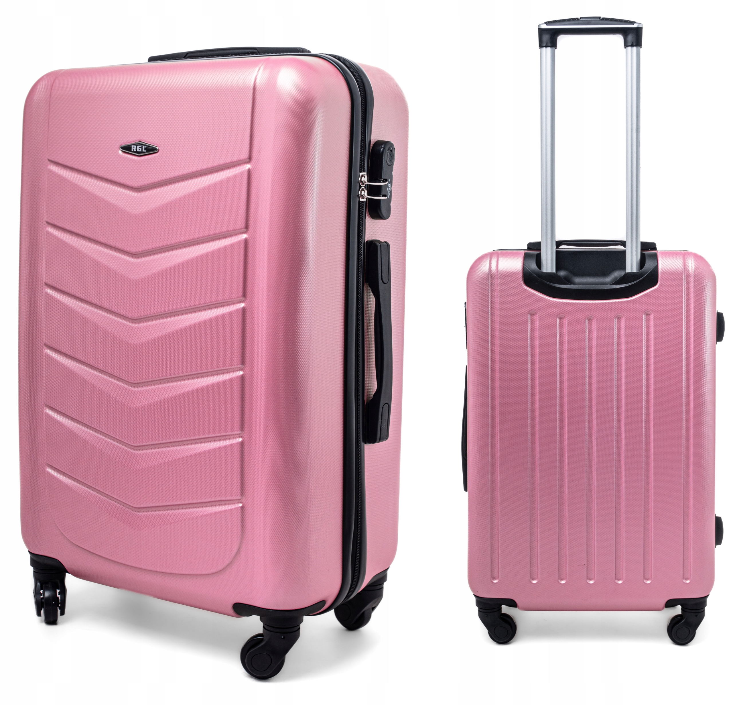 MAŁA L WALIZKA NA KÓŁKACH PODRÓŻNA TORBA ABS Szerokość (dłuższy bok) 40 cm