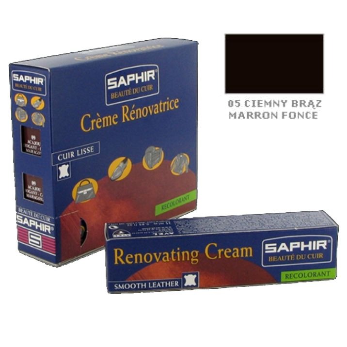 

Saphir Renovating Creme Do Renowacji Skóry C. Brąz