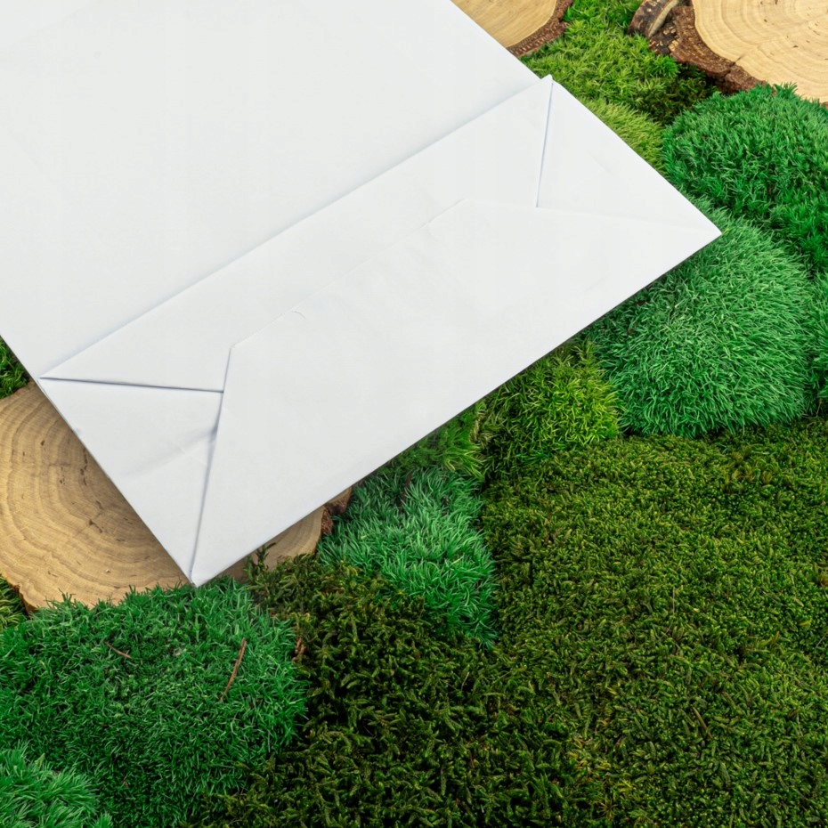 Torba papierowa biała 24x10x32 240x100x320 25sz A4 Rodzaj torby biała