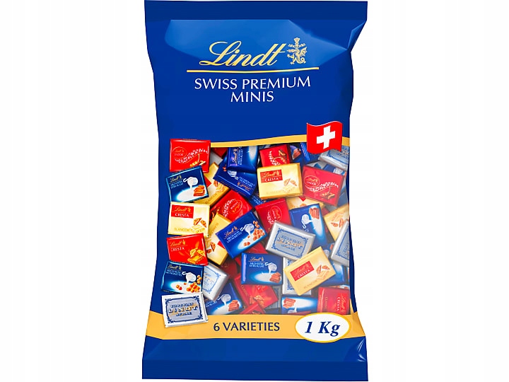 Czekoladki Lindt w czekoladzie mieszane 1 kg