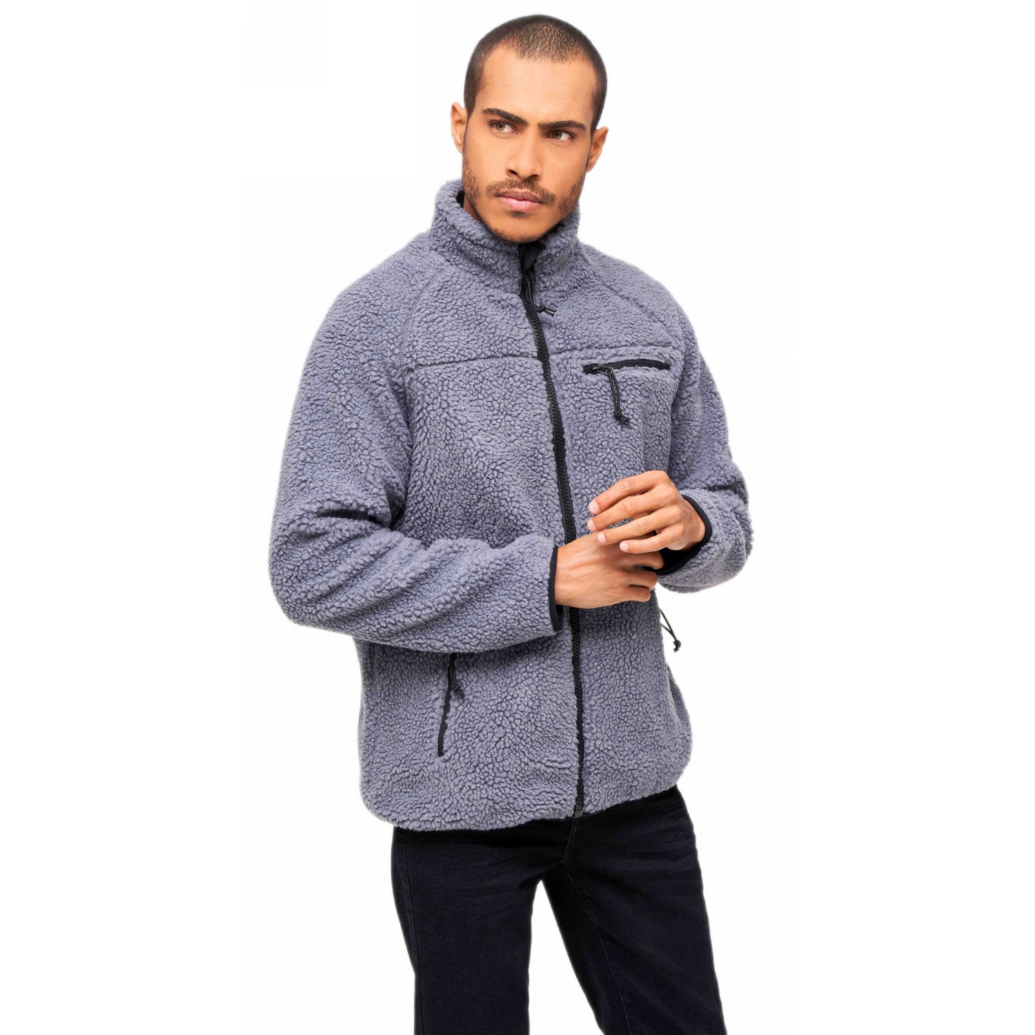 Flanelová bunda Brandit Teddyfleece Antracit M