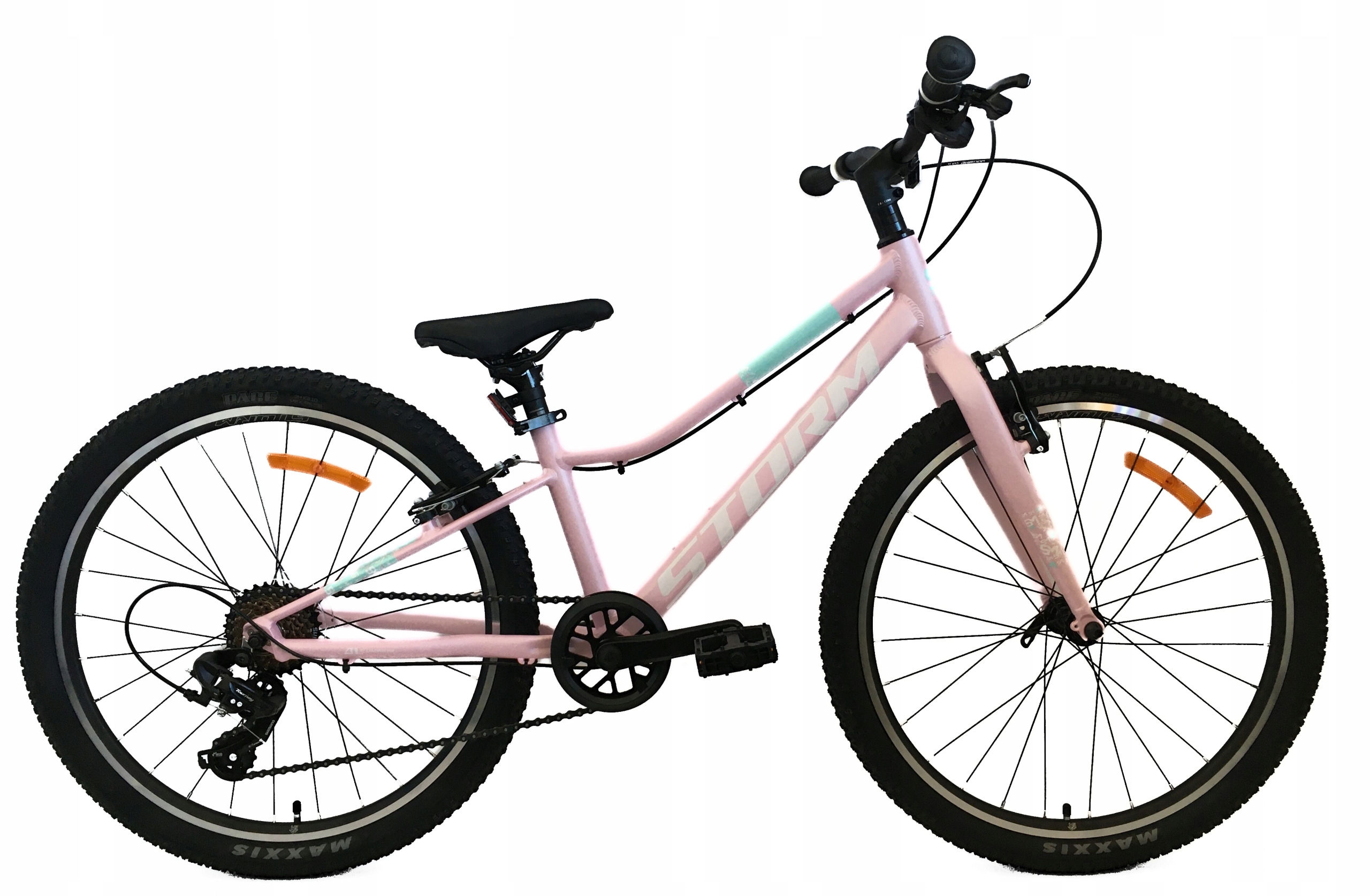 Rower Storm Bella 24 2VBR róż mat