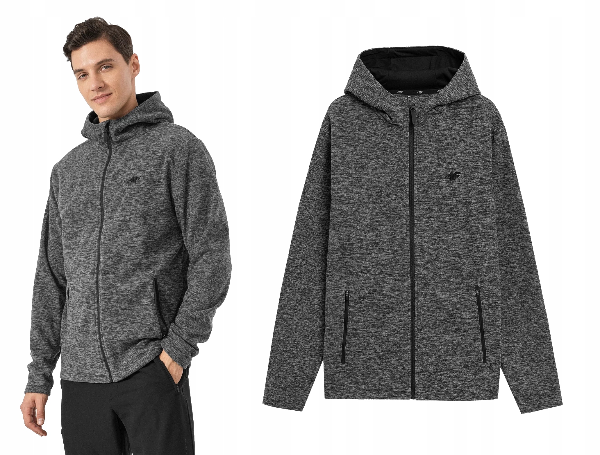 

Bluza Polar Męski 4F PLM351 Rozpinany Szary M