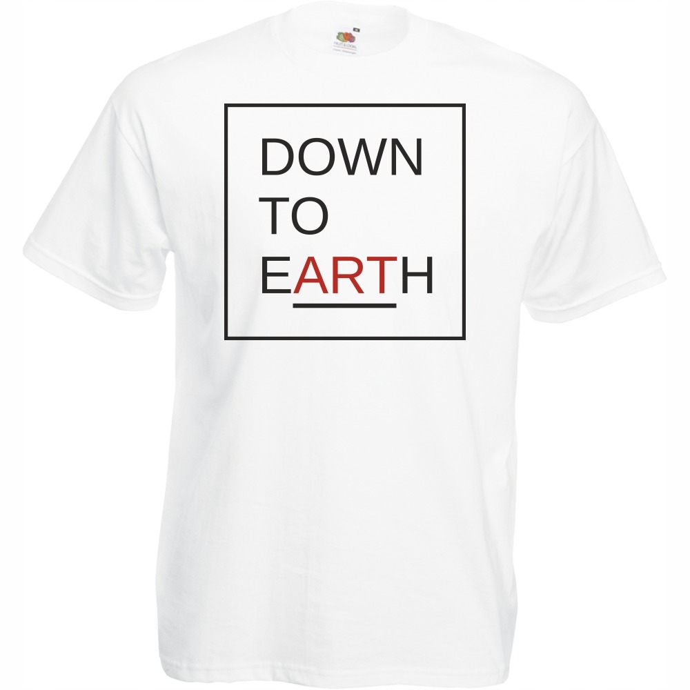 

Koszulka down to earth art sztuka XL biała