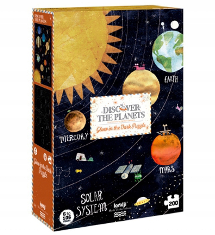 

AB13 Puzzle świecą ciemności Londji 200el. planety