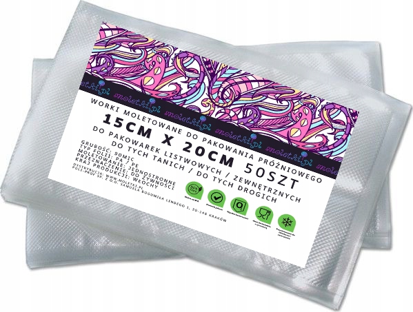 Worki próżniowe moletowane do GERTZ 15x20