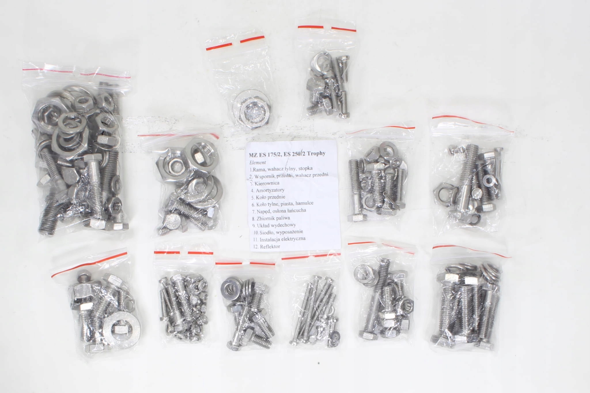 ROY14246 - БОЛТЫ MZ TROPHY ES175/2 ES250 / 2 КОМПЛ ВЕСЬ ДВИГАТЕЛЬ TI