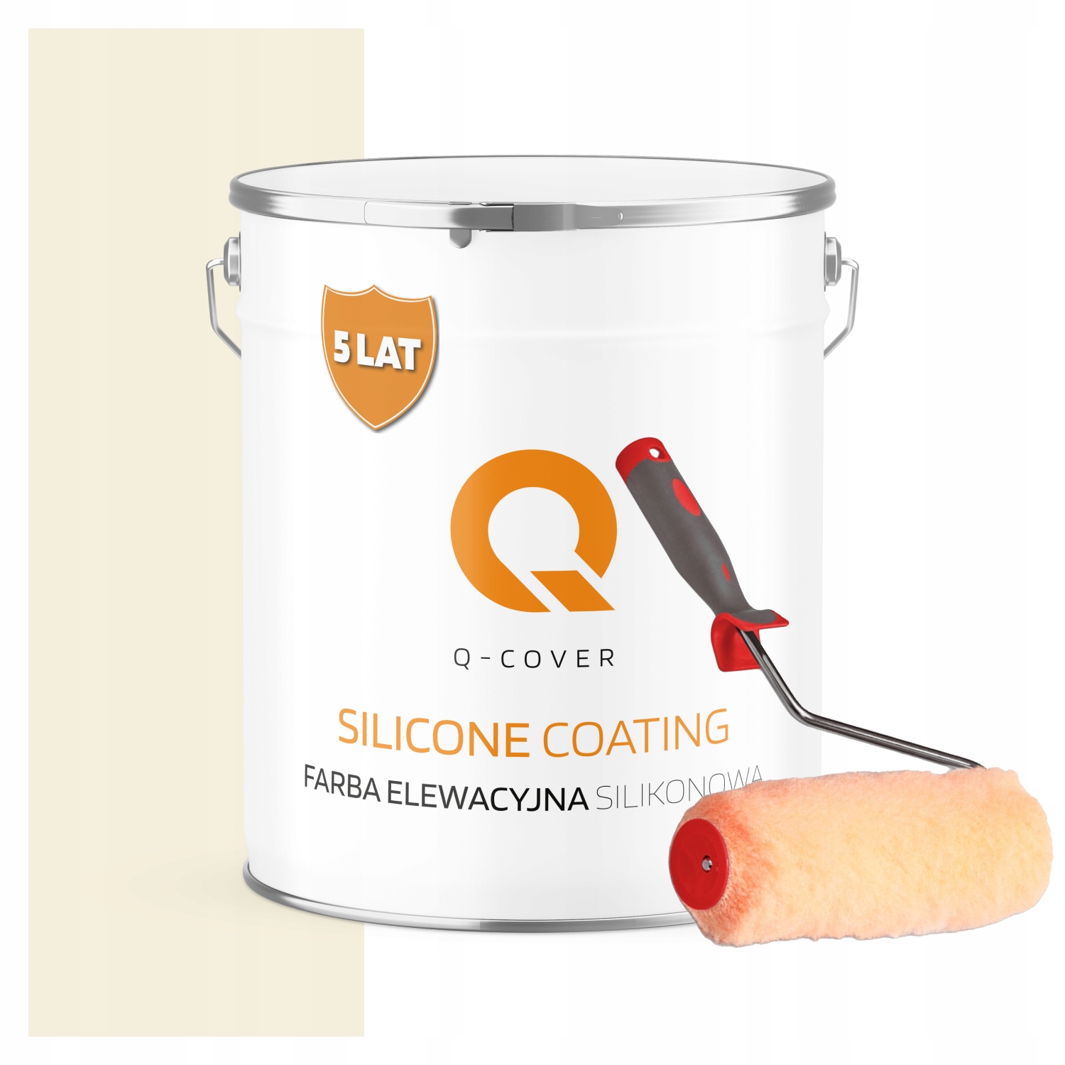 Vonkajšia fasádna farba na omietku 5L Farba Biela Béžová Valček