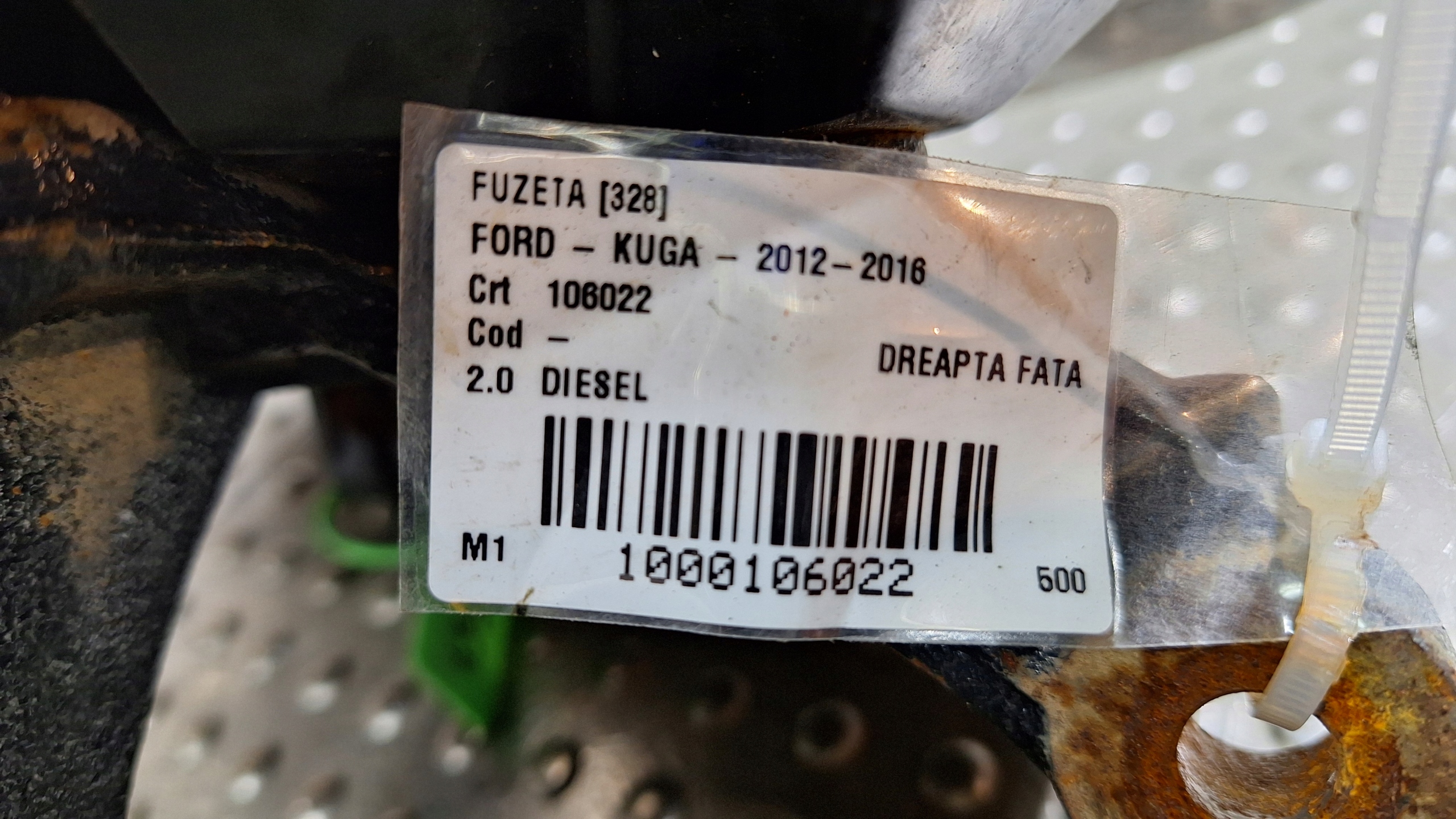 otoč čepu pravá předek DV61-3K170-CAA FORD KUGA MK2