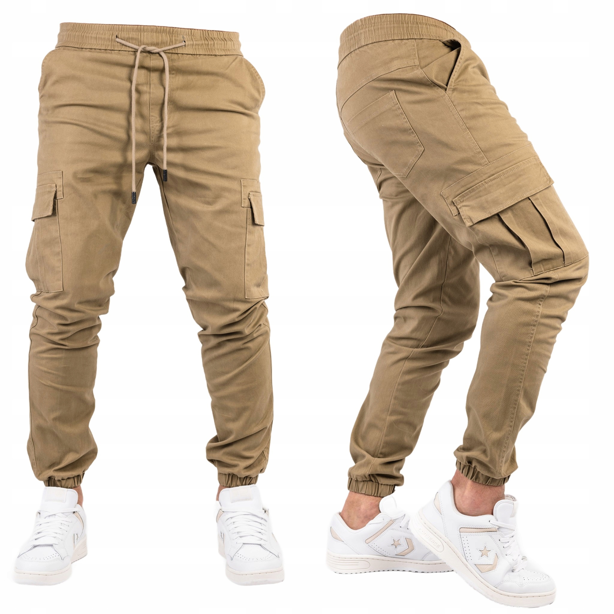 Pánské kalhoty Joggery kapsáče Camelové Loresto vel. 36