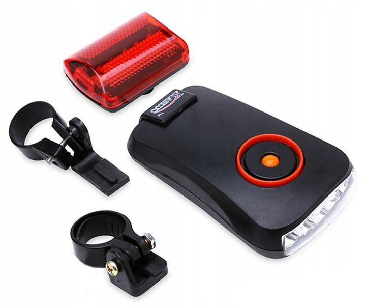 ZESTAW ROWEROWY LAMPKA PRZÓD + TYŁ ŚWIATŁO ROWER