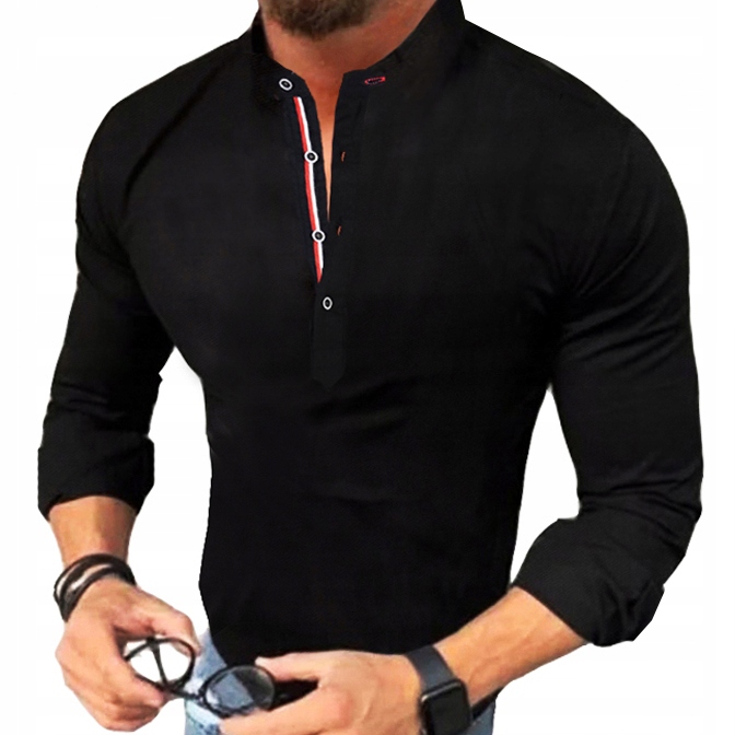 Pánská košile Casual, bavlněná, hladká