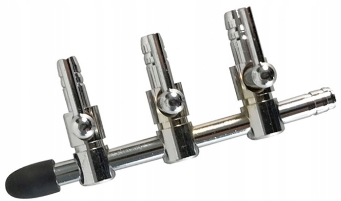 

Zaworek Metalowy Dławik z Regulacją 4/6mm 3Wyjścia