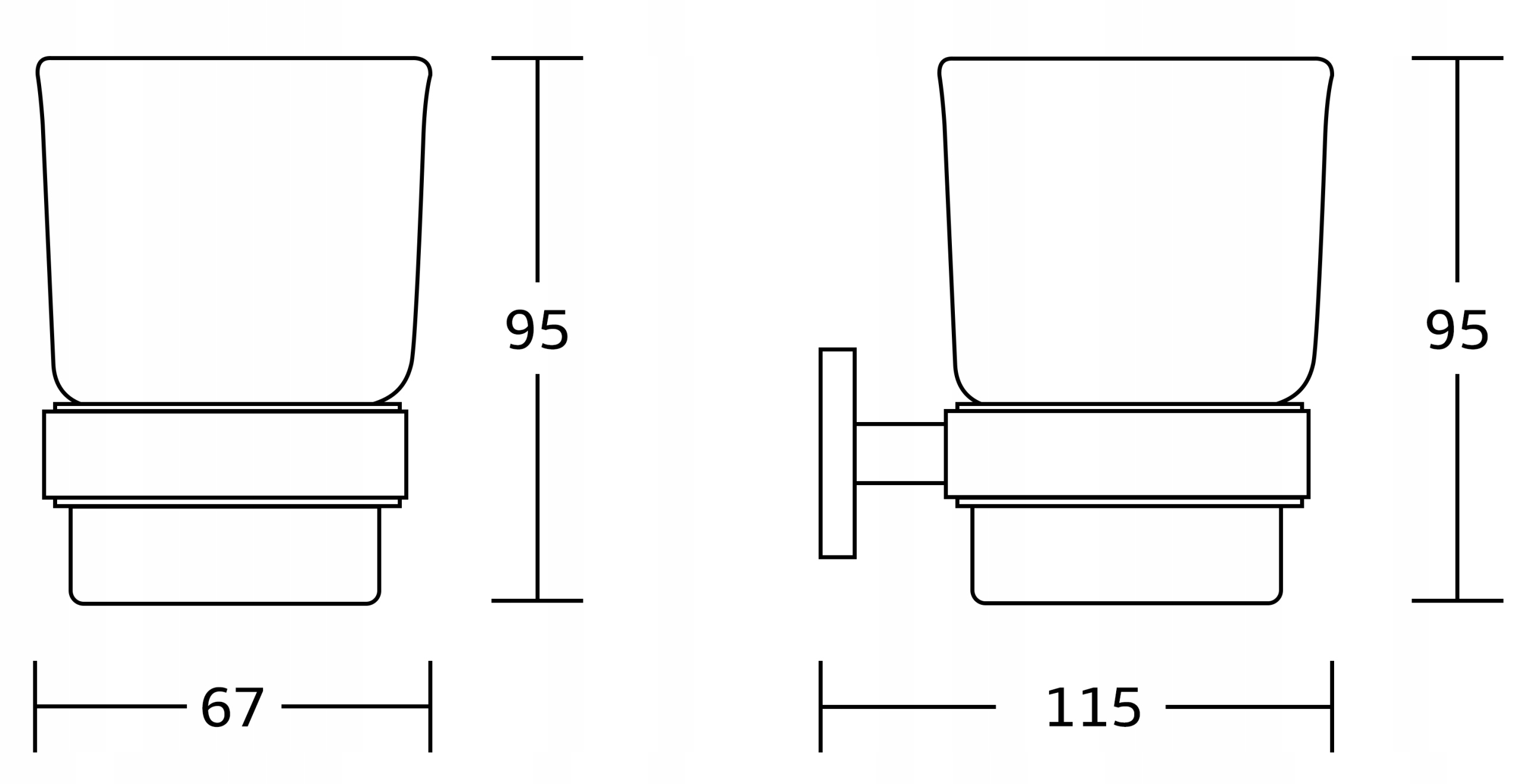 MEXEN ZOJA WISZĄCY KUBEK NA SZCZOTECZKI CHROM Kod producenta 7019138-00