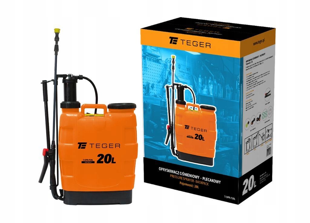 Zádový tlakový postřikovač 20L Teger, T-OPR-P20L